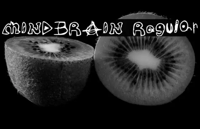 MINDBRAIN Regular Font examples
