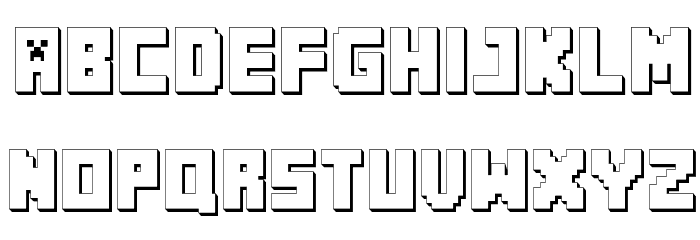 Minecraft Lettering Printable
