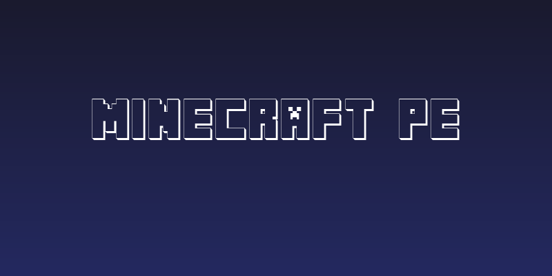 MINECRAFT PE Social Header