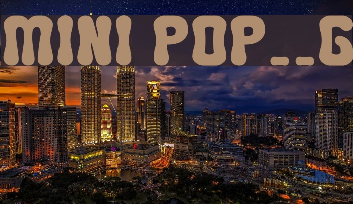 MINI POP__G フォント examples