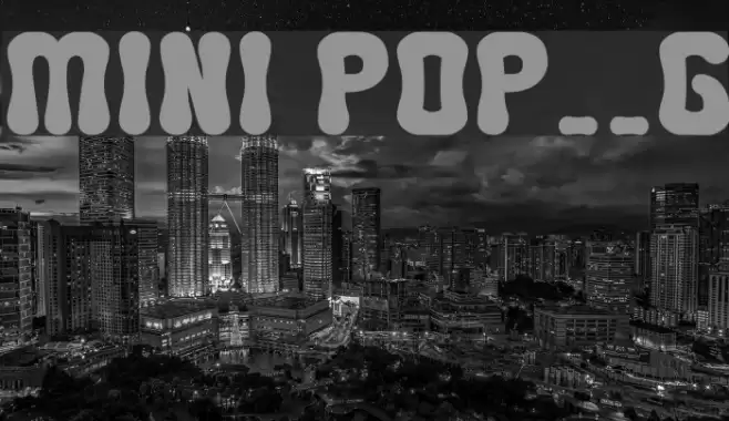 MINI POP__G Font examples