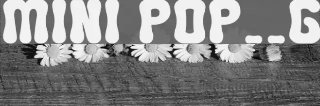 MINI POP__G Font examples