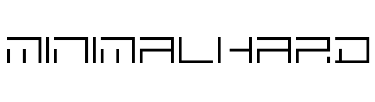 MINIMALHARD  Frei Schriftart Herunterladen