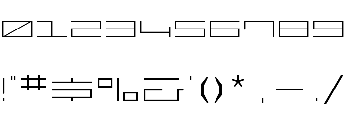 MINIMALHARD2 Font OTHER CHARS