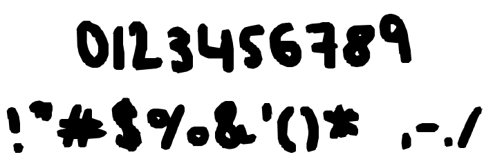MINIMEWRlTlNG Font OTHER CHARS