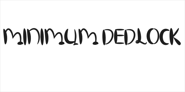 MINIMUM DEDLOCK Logo