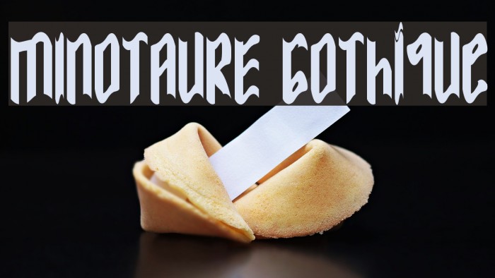 MINOTAURE Gothique Font examples