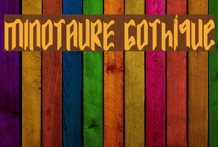 MINOTAURE Gothique Font examples