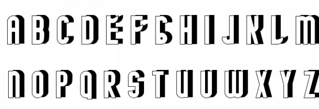 MINOTAURE shadow Schriftart Groß