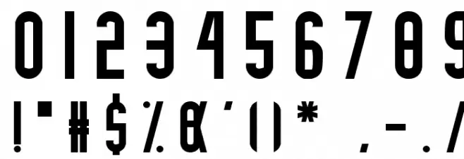 MINOTAURE Font OTHER CHARS