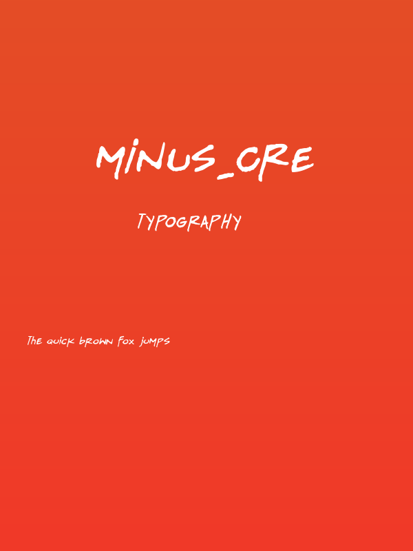 MINUS_CRE Poster