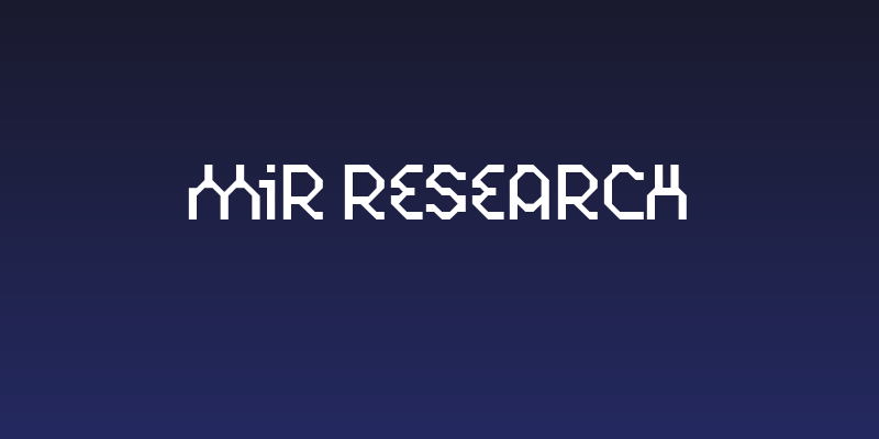MIR Research Social Header