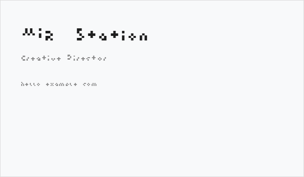 MIR  Station Business Card