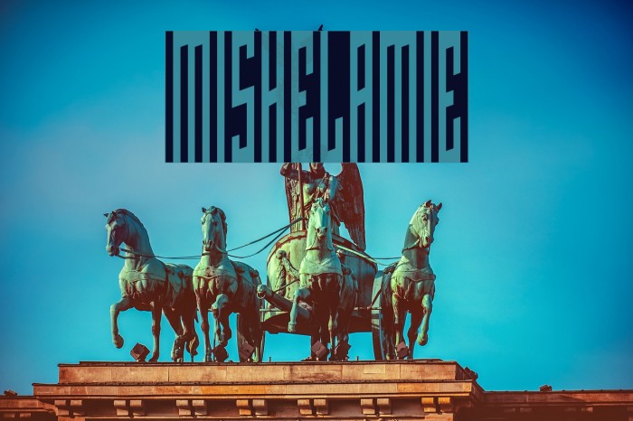 MISHELAMIE Font examples