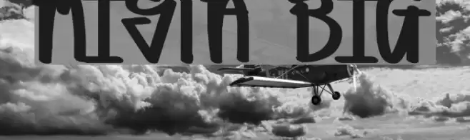 MISTA BIG Font examples