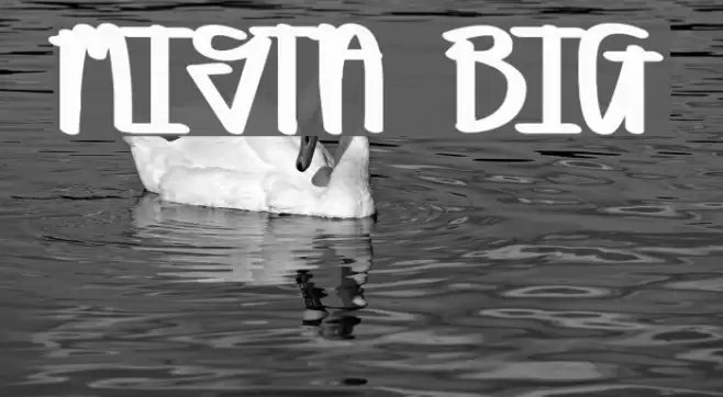 MISTA BIG Font examples