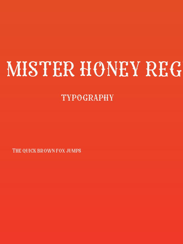 MISTER HONEY Regular Poster