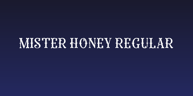 MISTER HONEY Regular Social Header