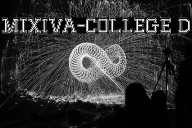 MIXIVA-COLLEGE Demo Font examples