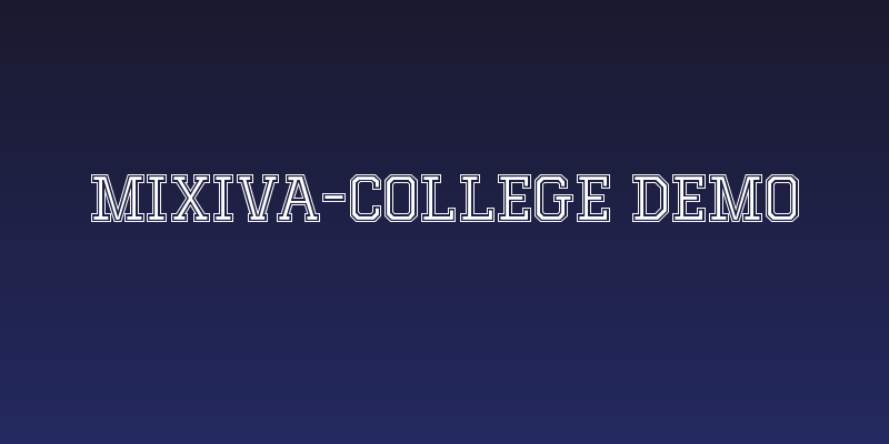 MIXIVA-COLLEGE Demo Social Header