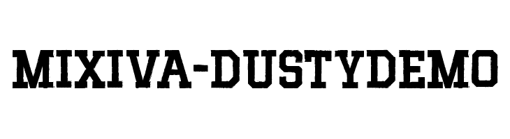 MIXIVA-DUSTY demo फ़ॉन्ट