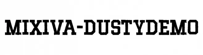 MIXIVA-DUSTY demo  フリーフォントのダウンロード
