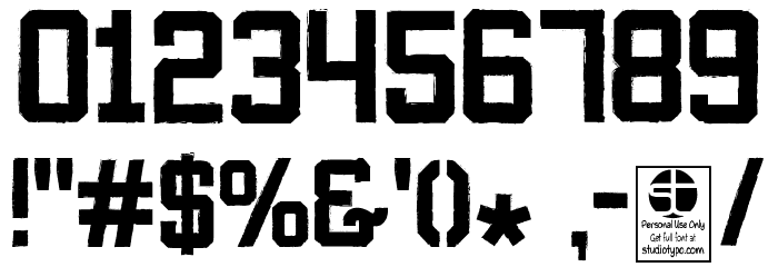 MIXIVA-DUSTY demo Font OTHER CHARS