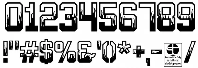 MIXIVA-FLAME demo Font OTHER CHARS