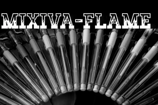 MIXIVA-FLAME demo Font examples