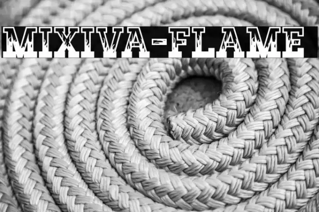 MIXIVA-FLAME demo Font examples
