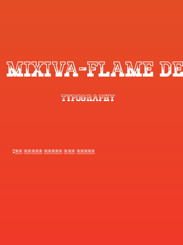 MIXIVA-FLAME demo Poster