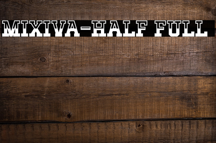 MIXIVA-HALF FULL demo Example 1