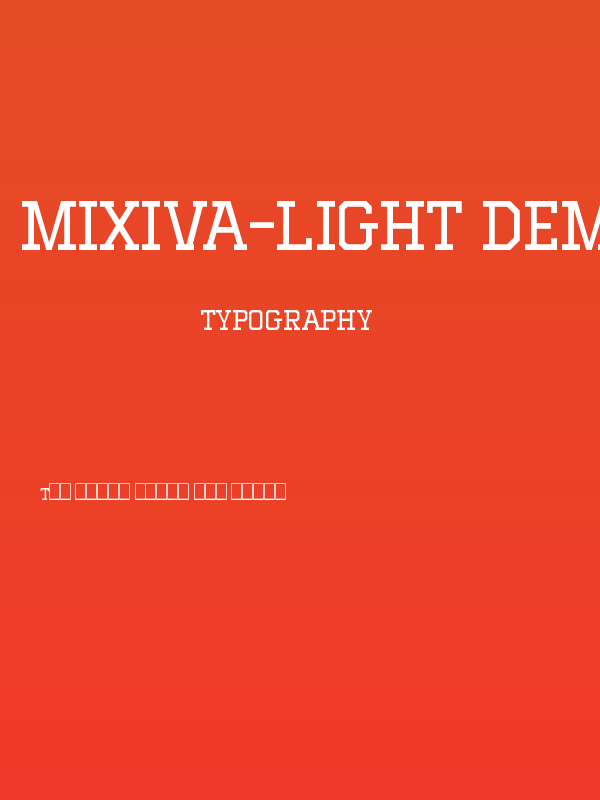 MIXIVA-LIGHT demo Poster