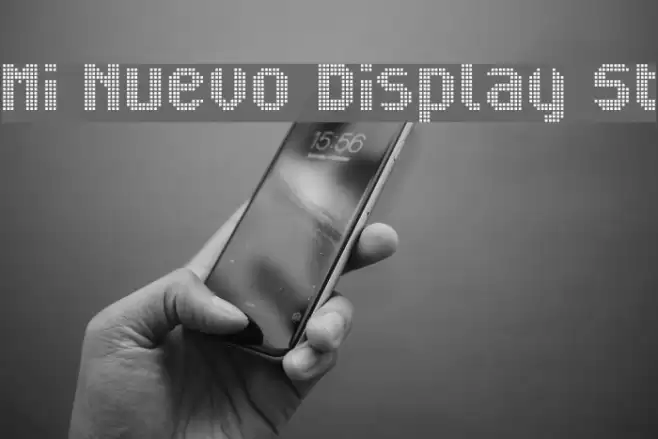 Mi Nuevo Display St Font examples