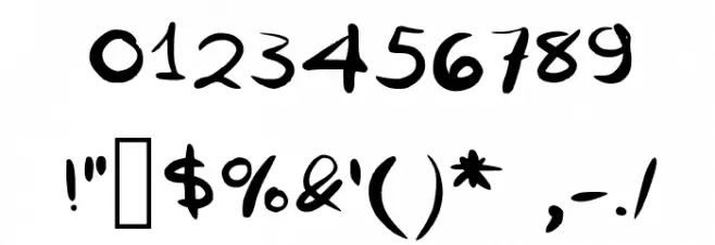 Mi nombre es Problema Medium Font OTHER CHARS