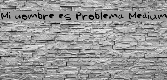 Mi nombre es Problema Medium Font examples
