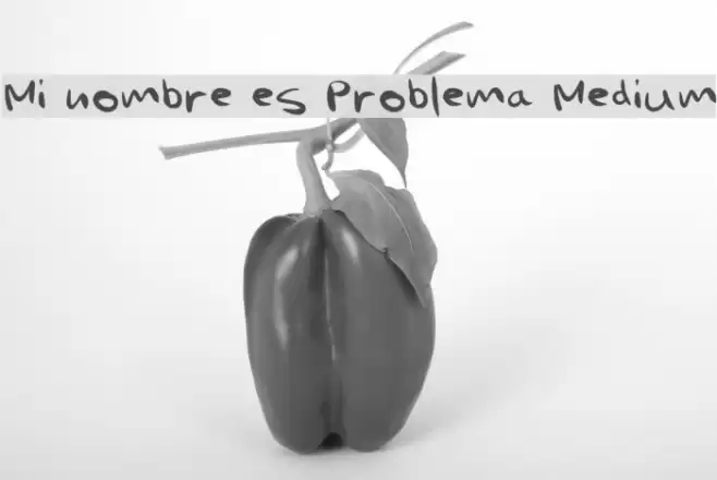 Mi nombre es Problema Medium Font examples
