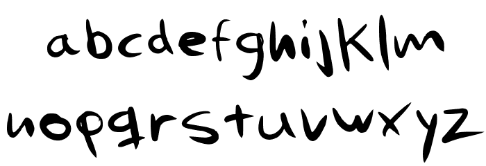 Mi nombre es Problema Medium Font LOWERCASE