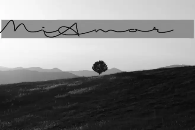 MiAmor Font examples