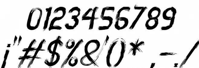 MiZTiX Italic Font OTHER CHARS