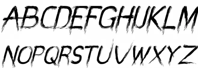 MiZTiX Italic Schriftart Groß