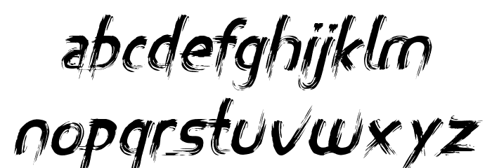 MiZTiX Italic Font LOWERCASE