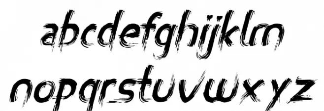 MiZTiX Italic フォント 小文字