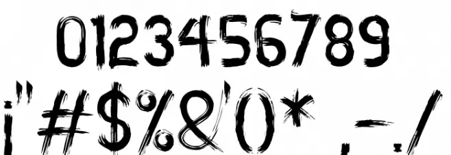 MiZTiX Font OTHER CHARS