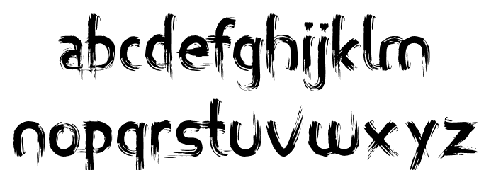MiZTiX Font LOWERCASE