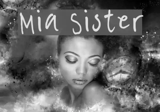 Mia Sister Font examples