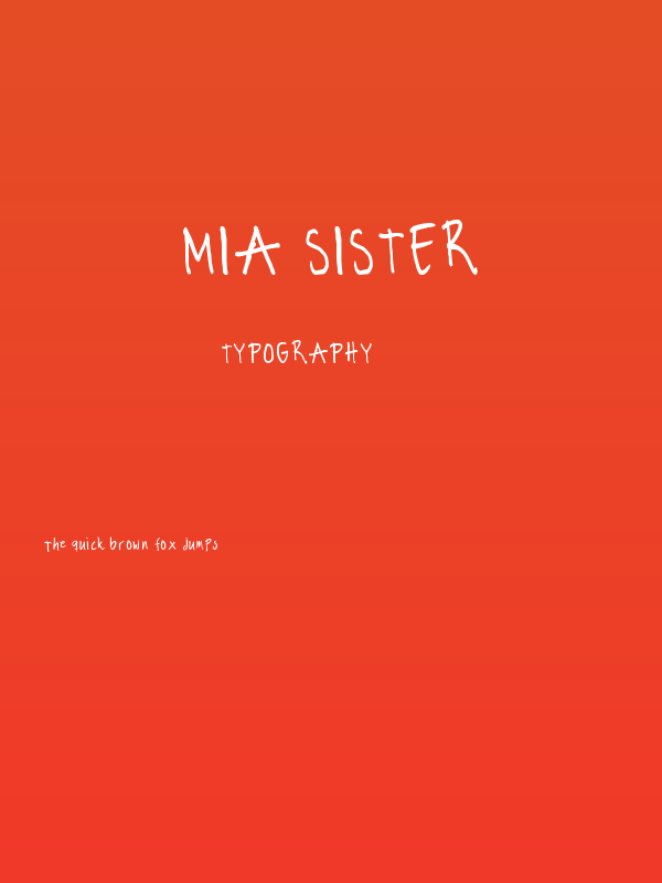 Mia Sister Poster