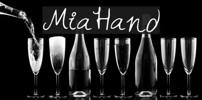 MiaHand Font examples