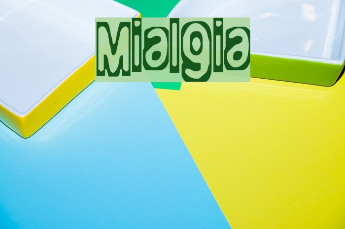 Mialgia Font examples