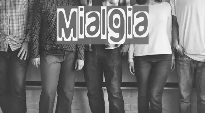 Mialgia Font examples